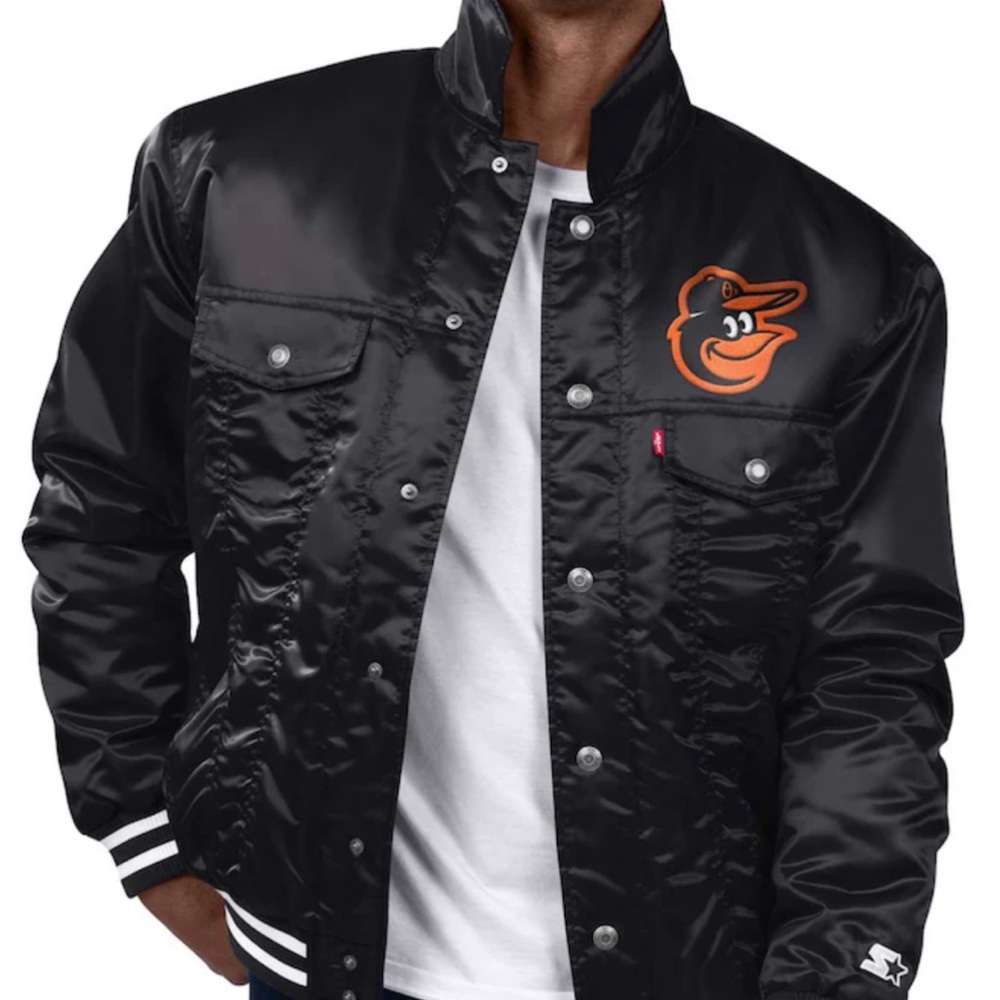 Baltimore Orioles Levi’s Starter black satin jacket brand new with tags